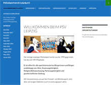 Tablet Screenshot of polizeisportverein-leipzig.de